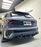 FUTURE DESIGN - AUDI RS3 8Y DRY CARBON FIBRE REAR DIFFUSER