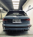 FUTURE DESIGN - AUDI RS3 8Y DRY CARBON FIBRE REAR DIFFUSER