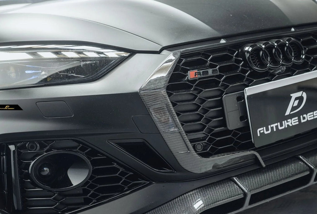 FUTURE DESIGN - AUDI RS5 B9.5 2020+ CARBON FIBRE FRONT BUMPER OVERLAY