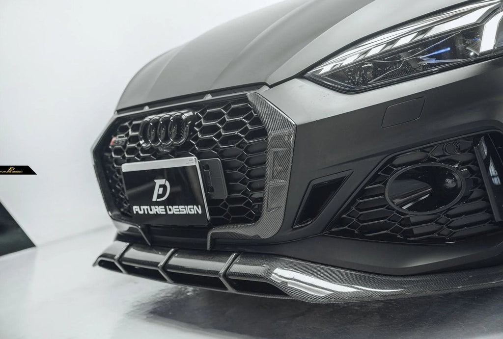 FUTURE DESIGN - AUDI RS5 B9.5 2020+ CARBON FIBRE FRONT BUMPER OVERLAY