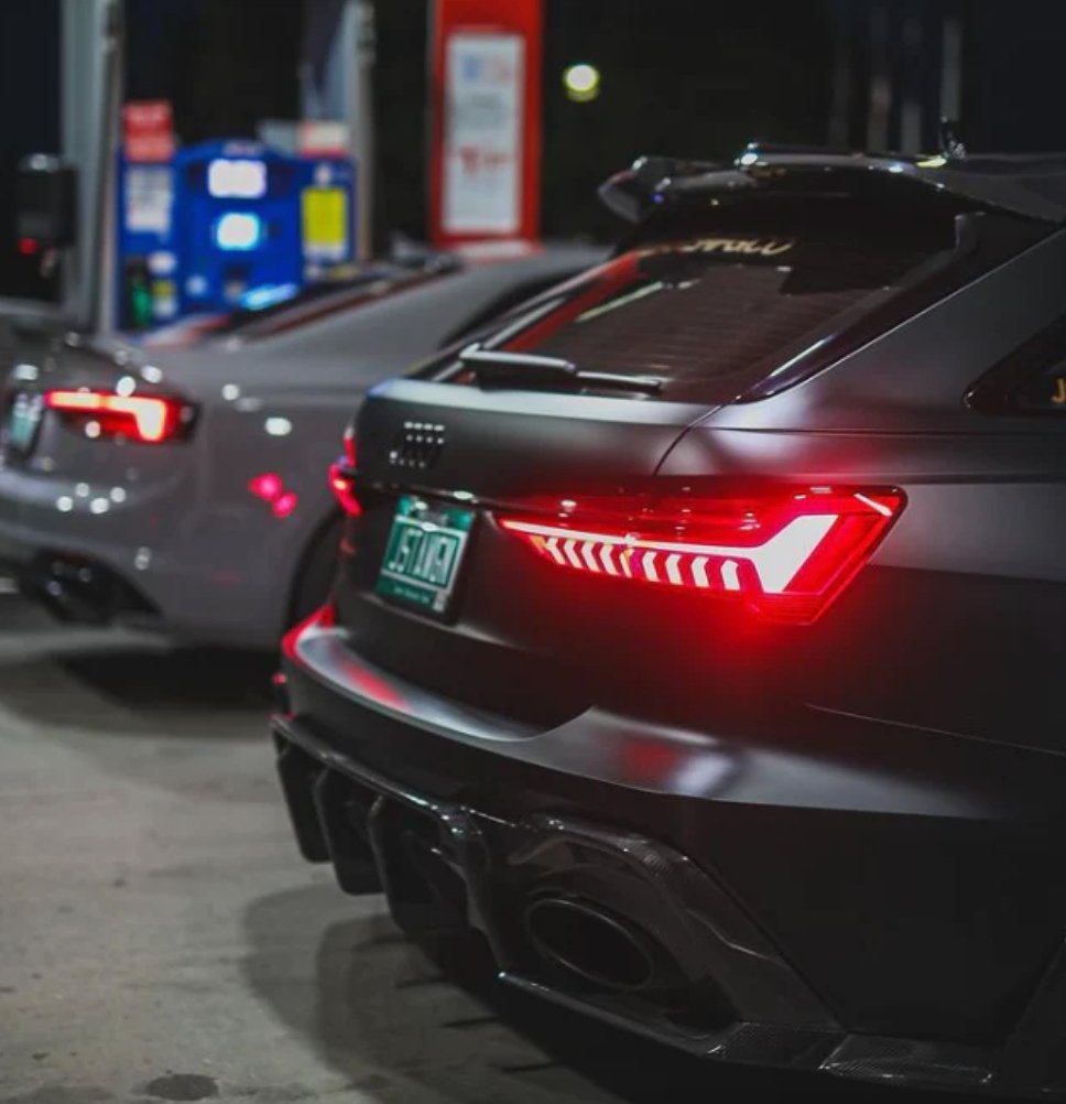 FUTURE DESIGN - AUDI RS6 RS7 C8 CARBON FIBRE REAR DIFFUSER & WINGLET SET