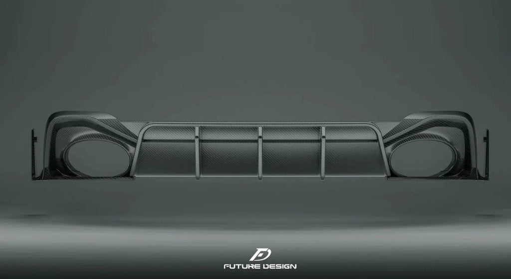 FUTURE DESIGN - AUDI RS7 C8 CARBON FIBRE REAR DIFFUSER & WINGLET SET
