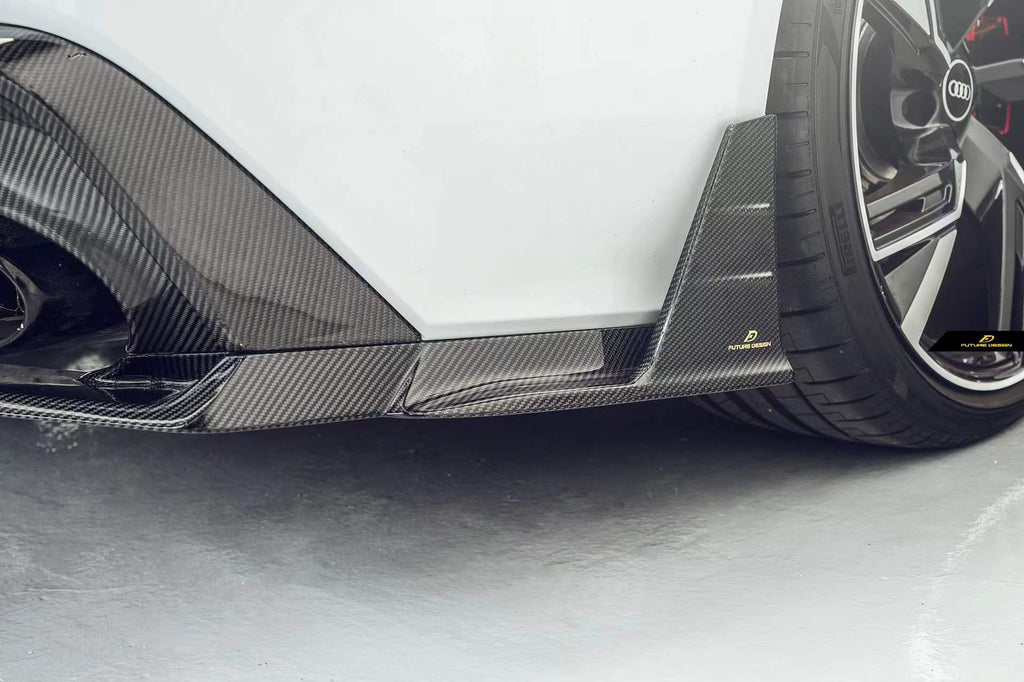 FUTURE DESIGN - AUDI RS6 RS7 C8 DRY CARBON FIBRE REAR DIFFUSER & CANARDS ( BLAZE KIT)