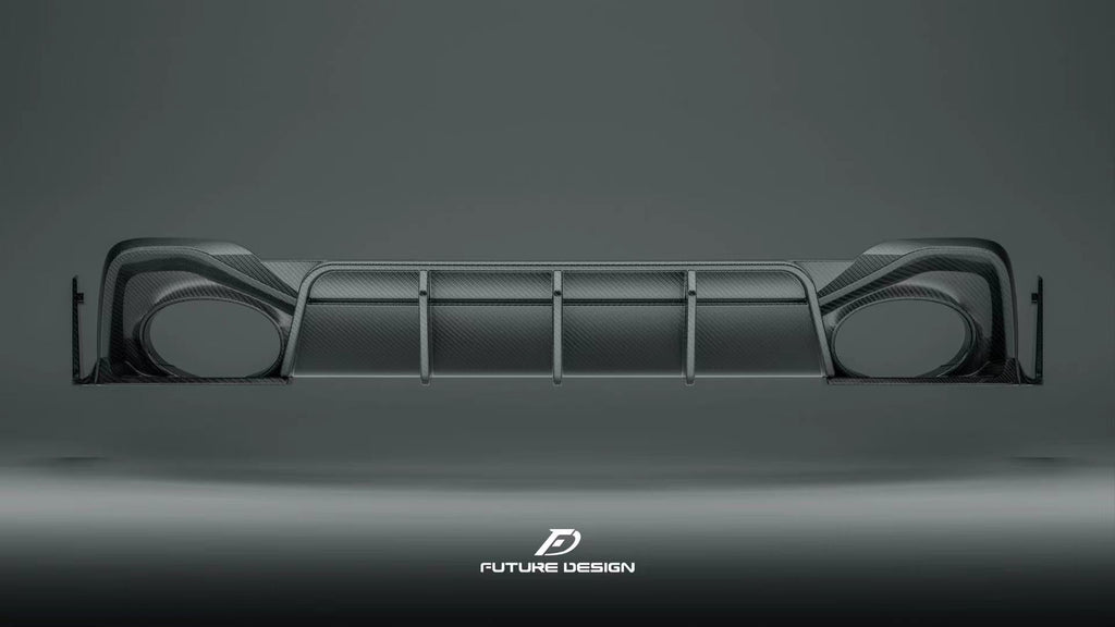 FUTURE DESIGN - AUDI RS6 RS7 C8 DRY CARBON FIBRE REAR DIFFUSER & CANARDS ( BLAZE KIT)