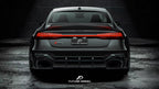 FUTURE DESIGN - AUDI RS6 RS7 C8 DRY CARBON FIBRE REAR DIFFUSER & CANARDS ( BLAZE KIT)