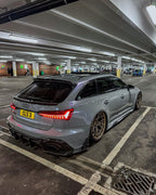 FUTURE DESIGN - AUDI RS6 RS7 C8 DRY CARBON FIBRE REAR DIFFUSER & CANARDS ( BLAZE KIT)