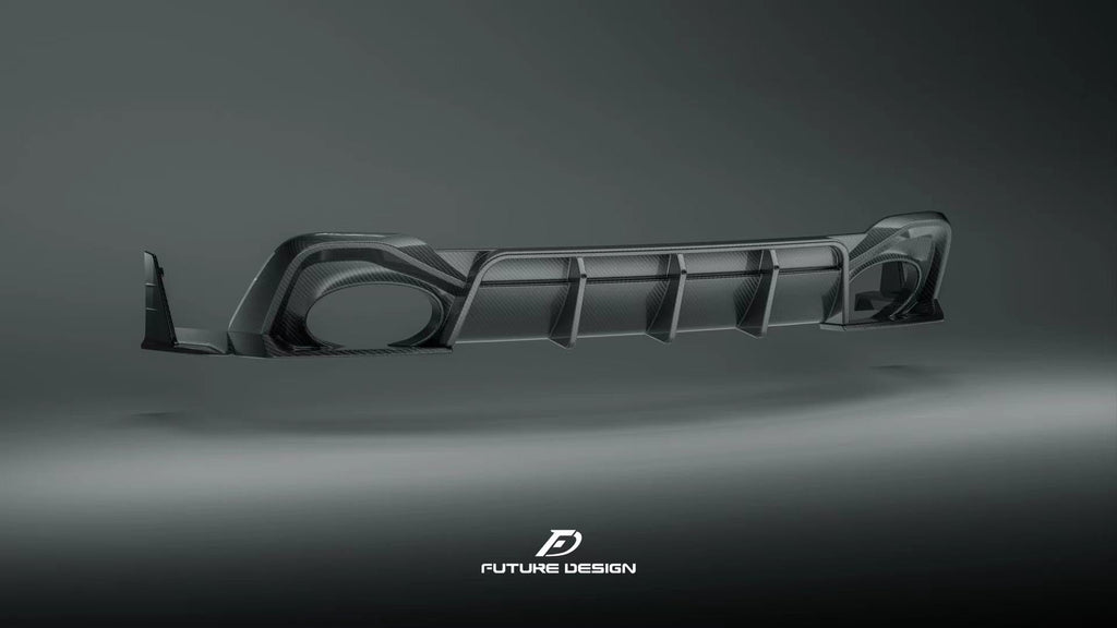 FUTURE DESIGN - AUDI RS6 RS7 C8 DRY CARBON FIBRE REAR DIFFUSER & CANARDS ( BLAZE KIT)