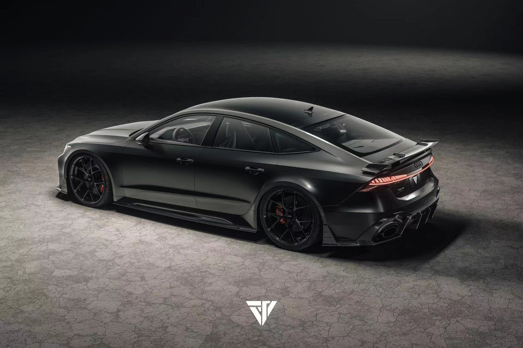 FUTURE DESIGN - AUDI RS6 RS7 C8 DRY CARBON FIBRE REAR DIFFUSER & CANARDS ( BLAZE KIT)
