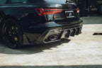 FUTURE DESIGN - AUDI RS6 RS7 C8 DRY CARBON FIBRE REAR DIFFUSER & CANARDS ( BLAZE KIT)