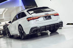 FUTURE DESIGN - AUDI RS6 RS7 C8 DRY CARBON FIBRE REAR DIFFUSER & CANARDS ( BLAZE KIT)