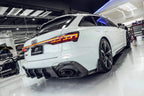 FUTURE DESIGN - AUDI RS6 RS7 C8 DRY CARBON FIBRE REAR DIFFUSER & CANARDS ( BLAZE KIT)