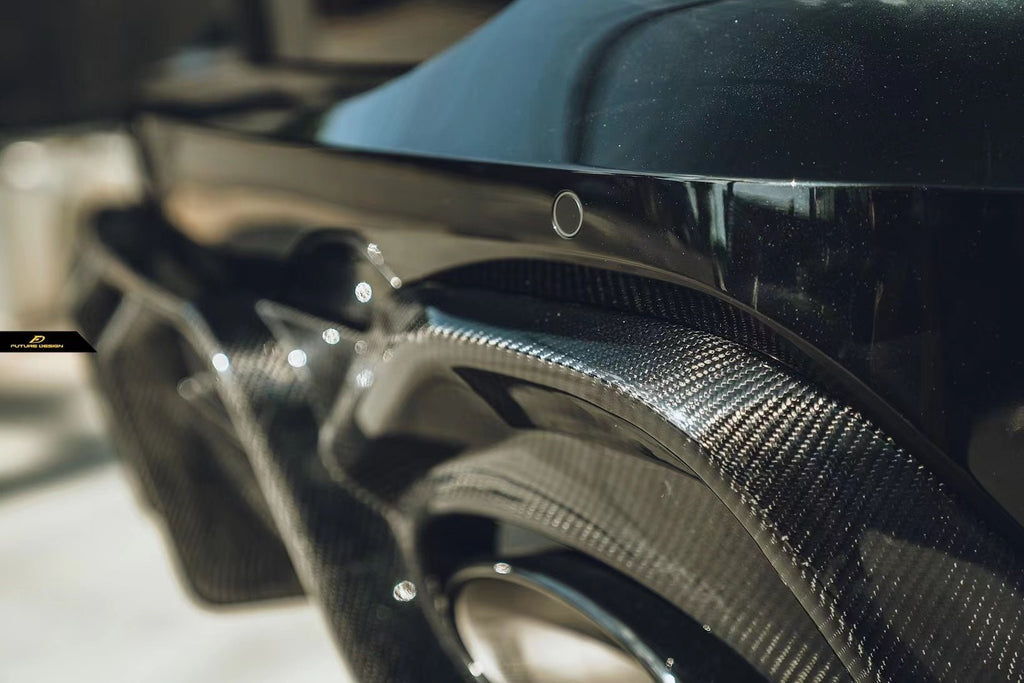 FUTURE DESIGN - AUDI RS6 RS7 C8 DRY CARBON FIBRE REAR DIFFUSER & CANARDS ( BLAZE KIT)