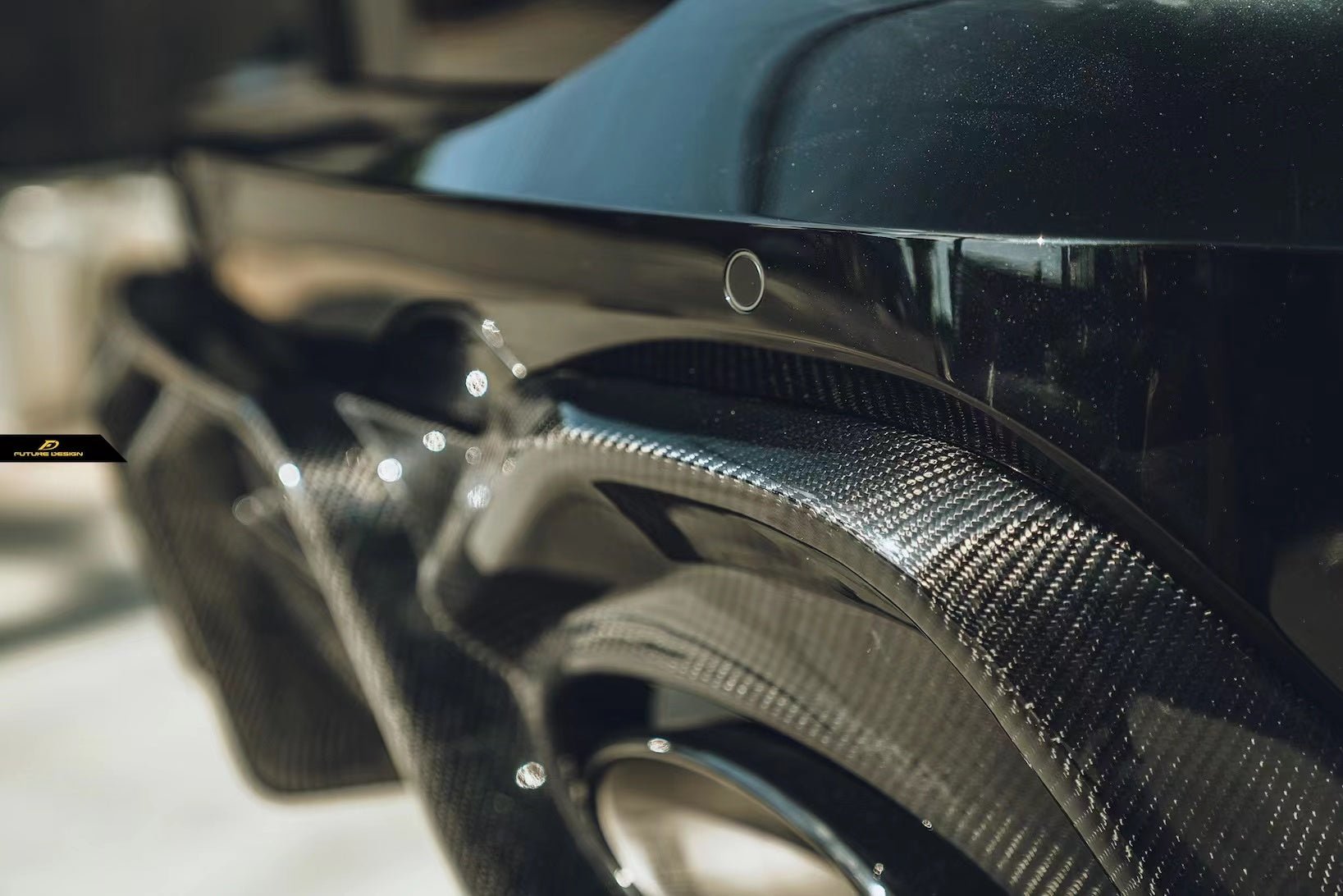 FUTURE DESIGN - AUDI RS6 RS7 C8 DRY CARBON FIBRE REAR DIFFUSER & CANARDS ( BLAZE KIT)