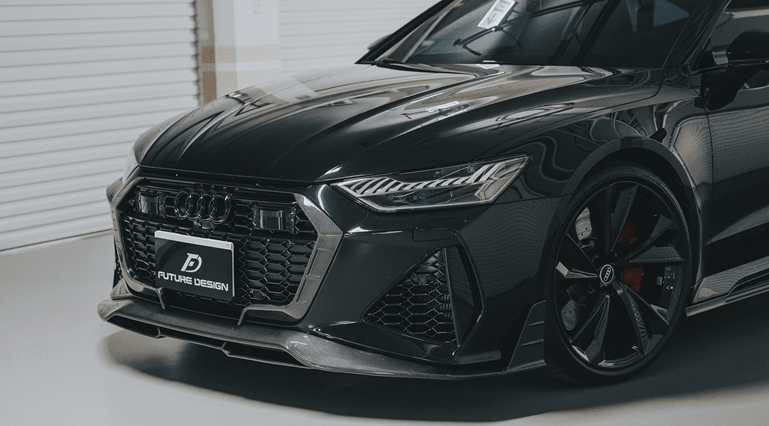 FUTURE DESIGN - AUDI RS7 C8 CARBON FIBRE FRONT LIP SPLITTER