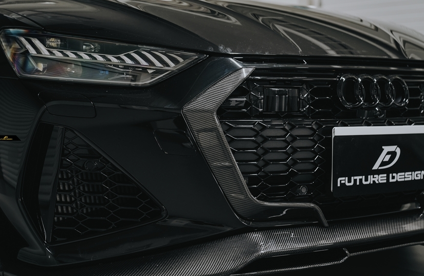 FUTURE DESIGN - AUDI RS7 C8 CARBON FIBRE FRONT LIP SPLITTER