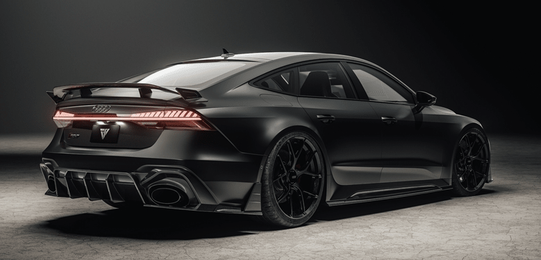 FUTURE DESIGN - AUDI RS7 C8 CARBON FIBRE REAR DIFFUSER & WINGLET SET