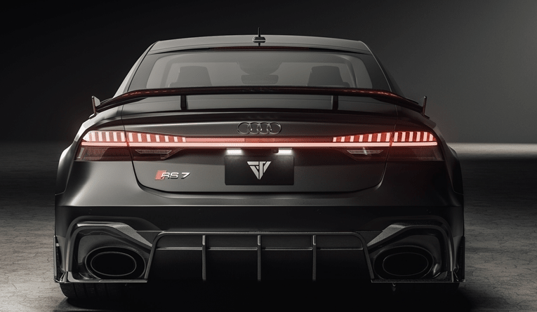 FUTURE DESIGN - AUDI RS7 C8 CARBON FIBRE REAR DIFFUSER & WINGLET SET