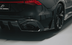 FUTURE DESIGN - AUDI RS7 C8 CARBON FIBRE REAR DIFFUSER & WINGLET SET