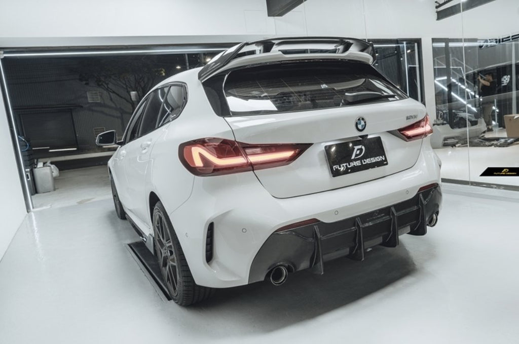 FUTURE DESIGN - BMW 1 SERIES F40 DRY CARBON FIBRE REAR DIFFUSER