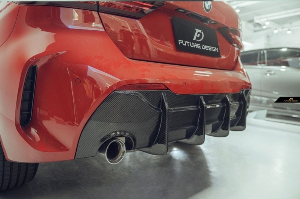 FUTURE DESIGN - BMW 1 SERIES F40 DRY CARBON FIBRE REAR DIFFUSER