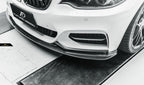 FUTURE DESIGN - BMW 2 SERIES F22 F23 CARBON FIBRE FRONT LIP 3D STYLE