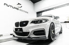 FUTURE DESIGN - BMW 2 SERIES F22 F23 CARBON FIBRE FRONT LIP 3D STYLE