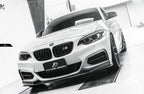 FUTURE DESIGN - BMW 2 SERIES F22 F23 CARBON FIBRE FRONT LIP 3D STYLE
