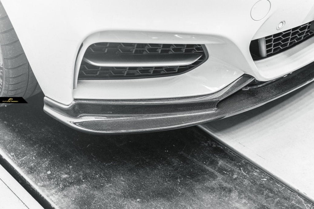 FUTURE DESIGN - BMW 2 SERIES F22 F23 CARBON FIBRE FRONT LIP 3D STYLE