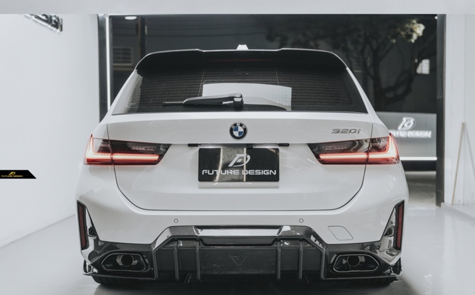 FUTURE DESIGN - BMW 3 SERIES ESTATE G21 LCI CARBON FIBRE ROOF SPOILER