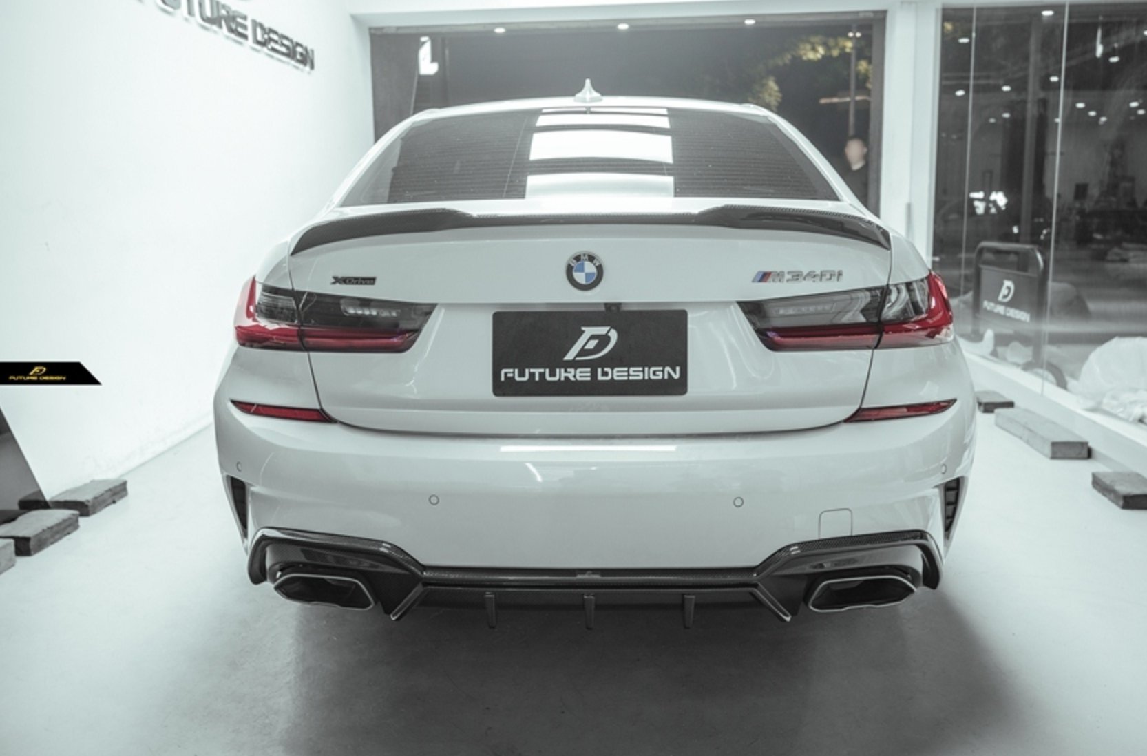 FUTURE DESIGN - BMW 3 SERIES G20 CARBON FIBRE DIFFUSER
