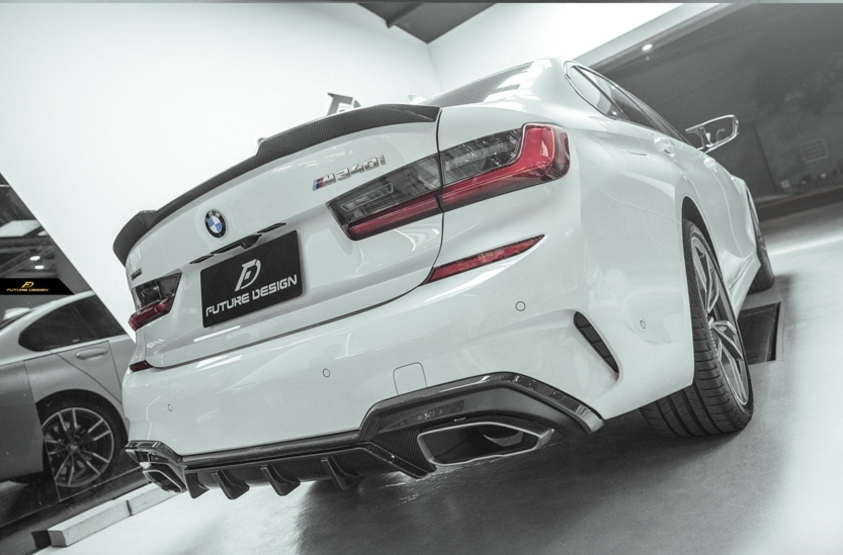 FUTURE DESIGN - BMW 3 SERIES G20 CARBON FIBRE DIFFUSER