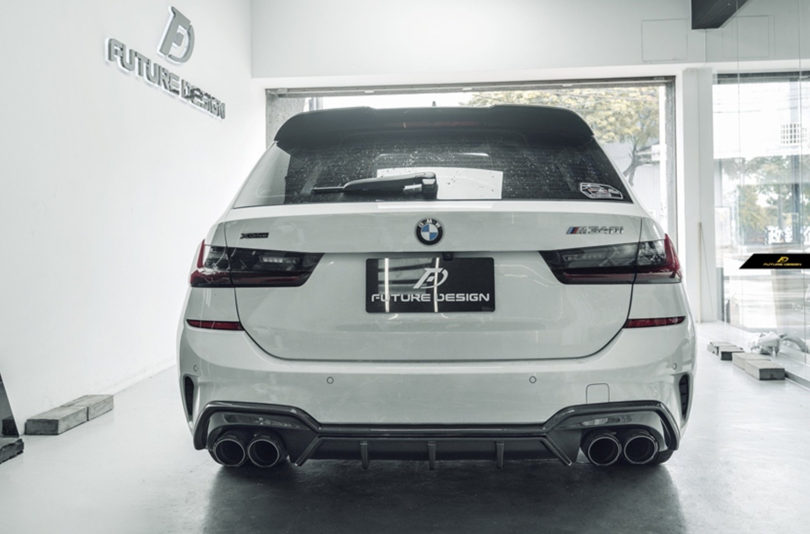 FUTURE DESIGN - BMW 3 SERIES G20 CARBON FIBRE DIFFUSER
