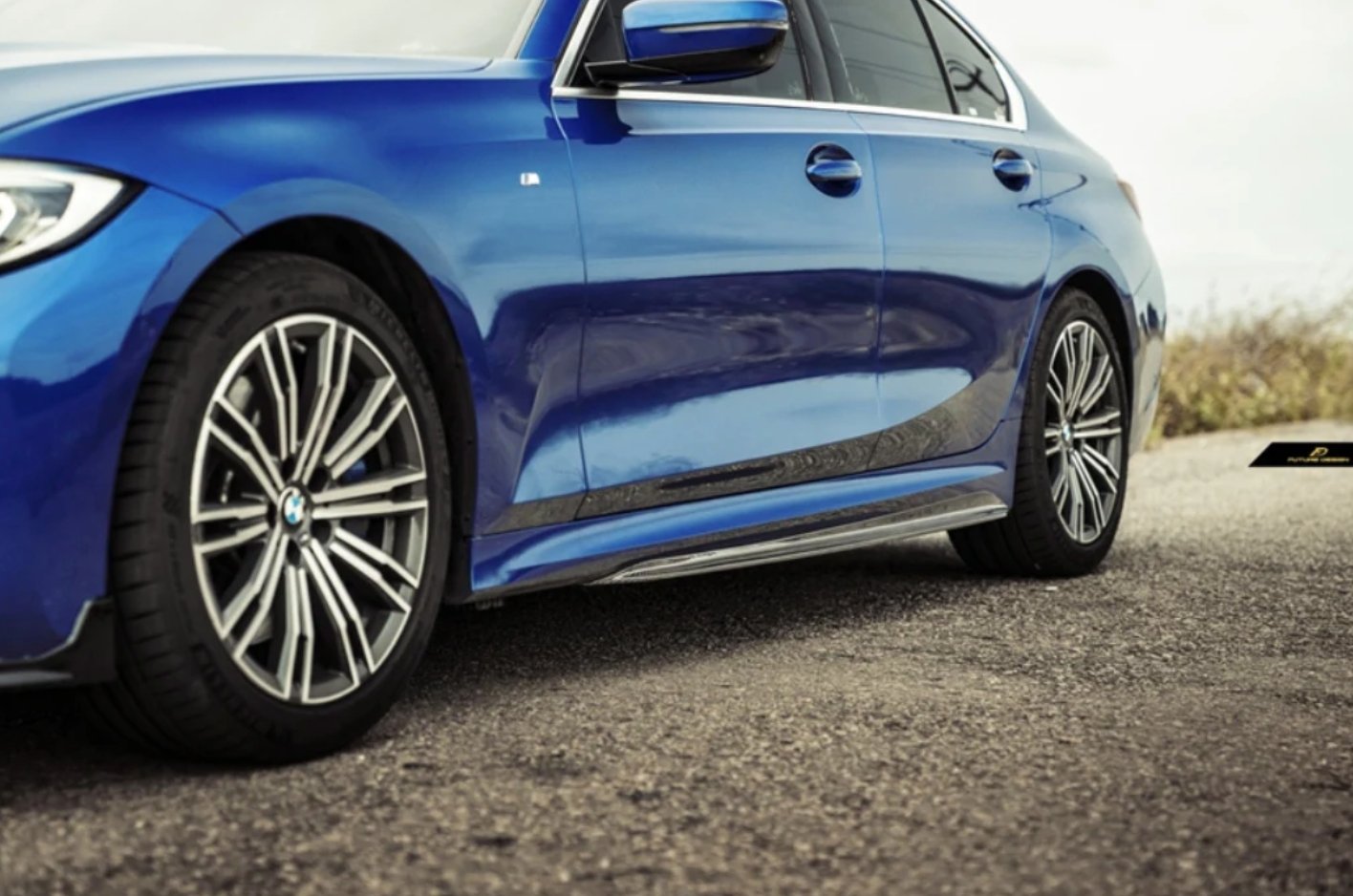 FUTURE DESIGN - BMW 3 SERIES G20 CARBON FIBRE M PERFORMANCE SIDE SKIRTS