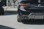 FUTURE DESIGN - BMW 3 SERIES G20 / G21  LCI CARBON FIBRE REAR DIFFUSER V1