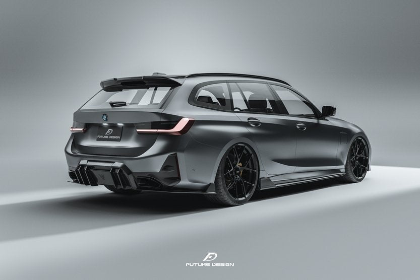 FUTURE DESIGN - BMW 3 SERIES G20 / G21  LCI CARBON FIBRE REAR DIFFUSER V1