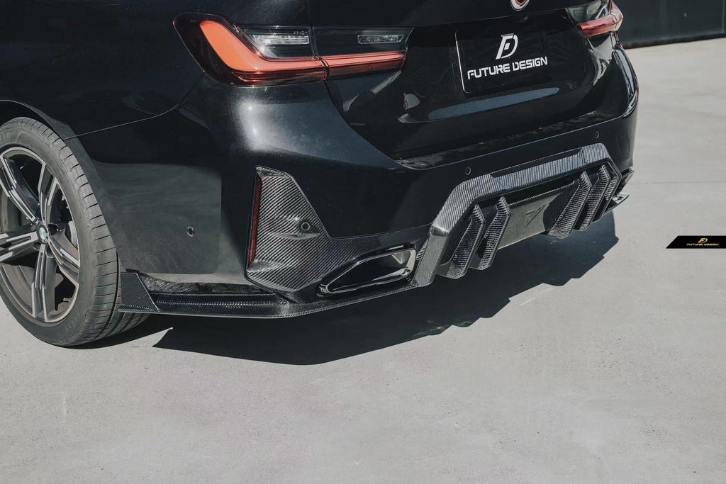 FUTURE DESIGN - BMW 3 SERIES G20 / G21  LCI CARBON FIBRE REAR DIFFUSER V1