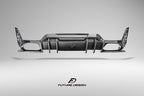 FUTURE DESIGN - BMW 3 SERIES G20 / G21  LCI CARBON FIBRE REAR DIFFUSER V1