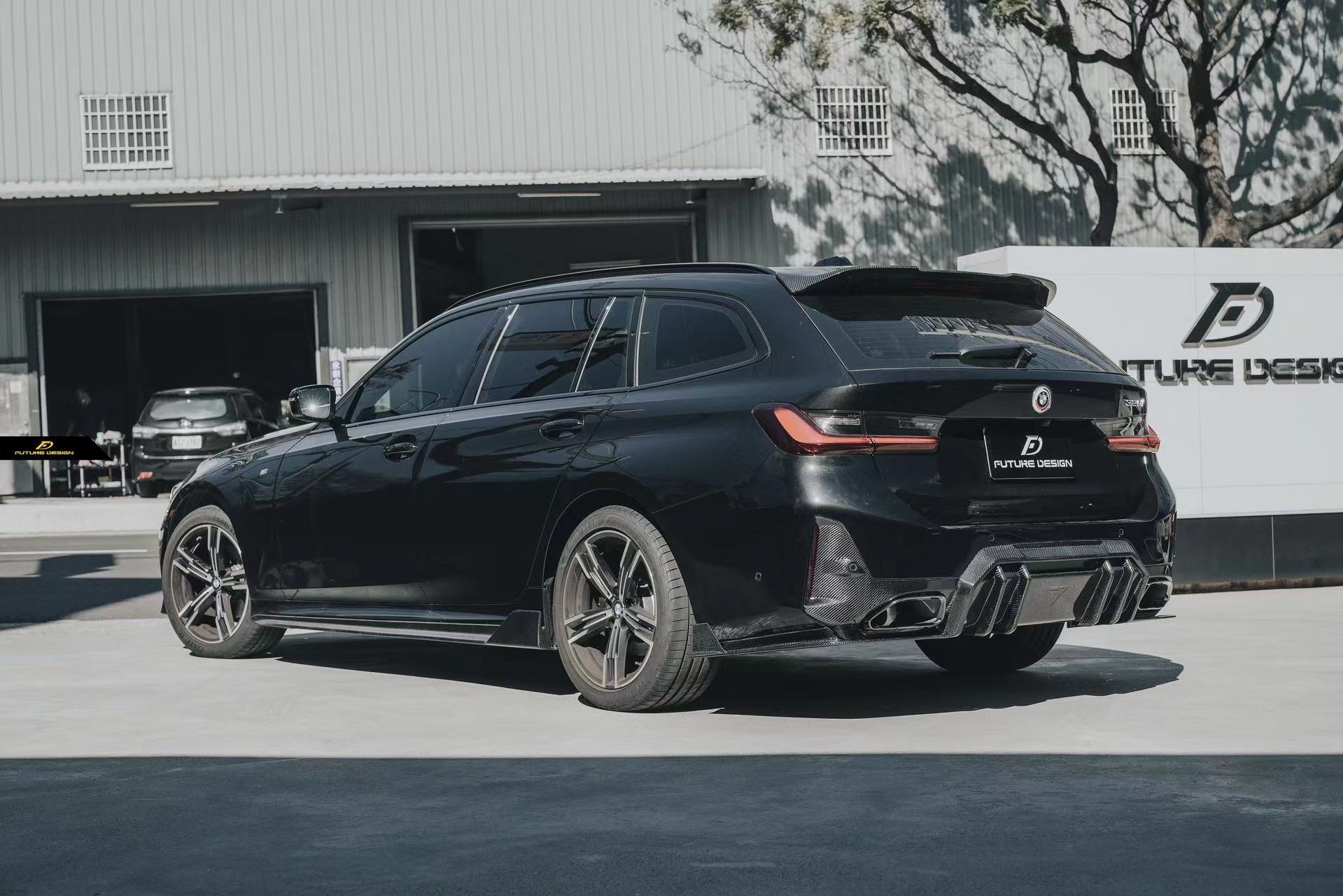 FUTURE DESIGN - BMW 3 SERIES G20 / G21  LCI CARBON FIBRE REAR DIFFUSER V1