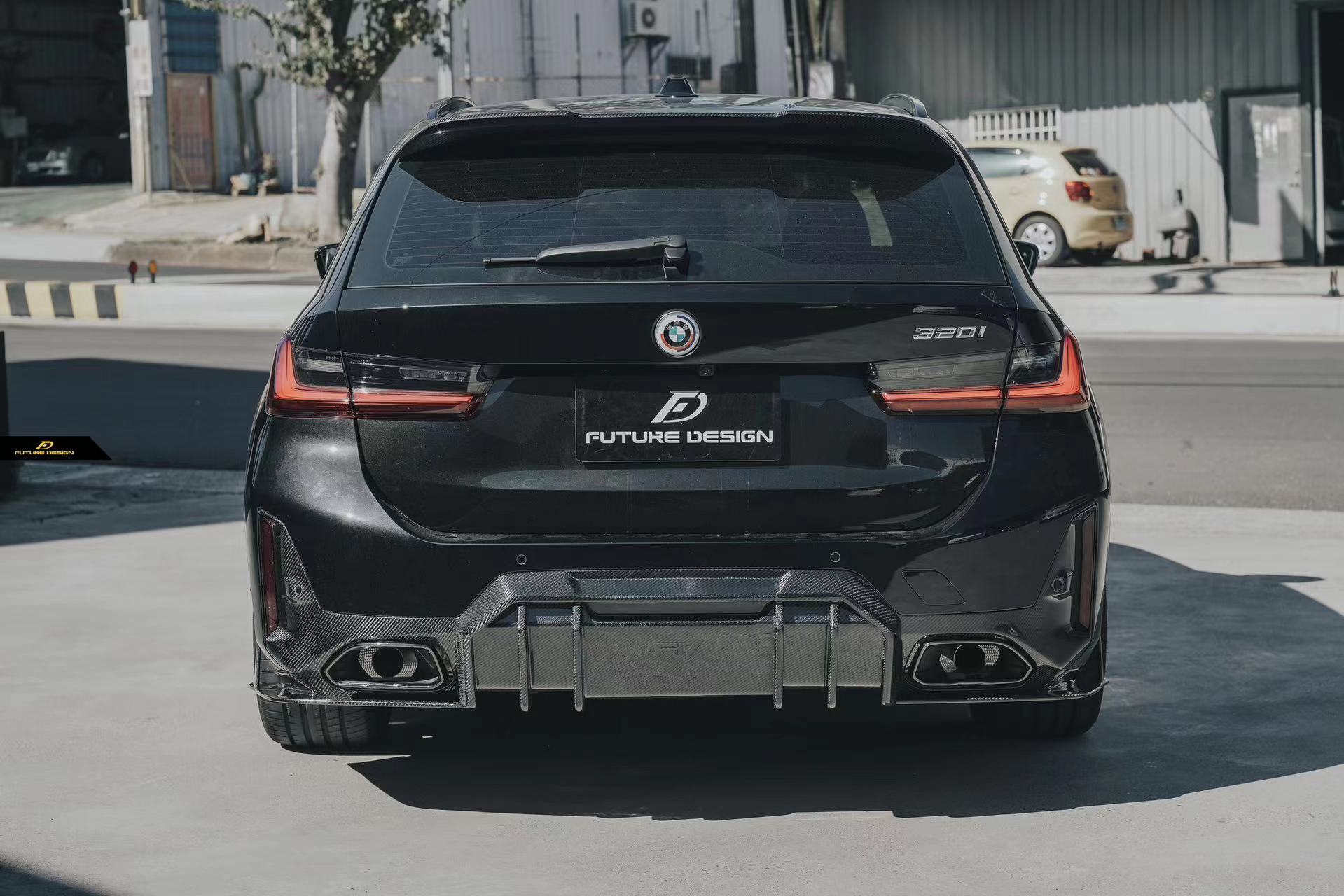 FUTURE DESIGN - BMW 3 SERIES G20 / G21  LCI CARBON FIBRE REAR DIFFUSER V1