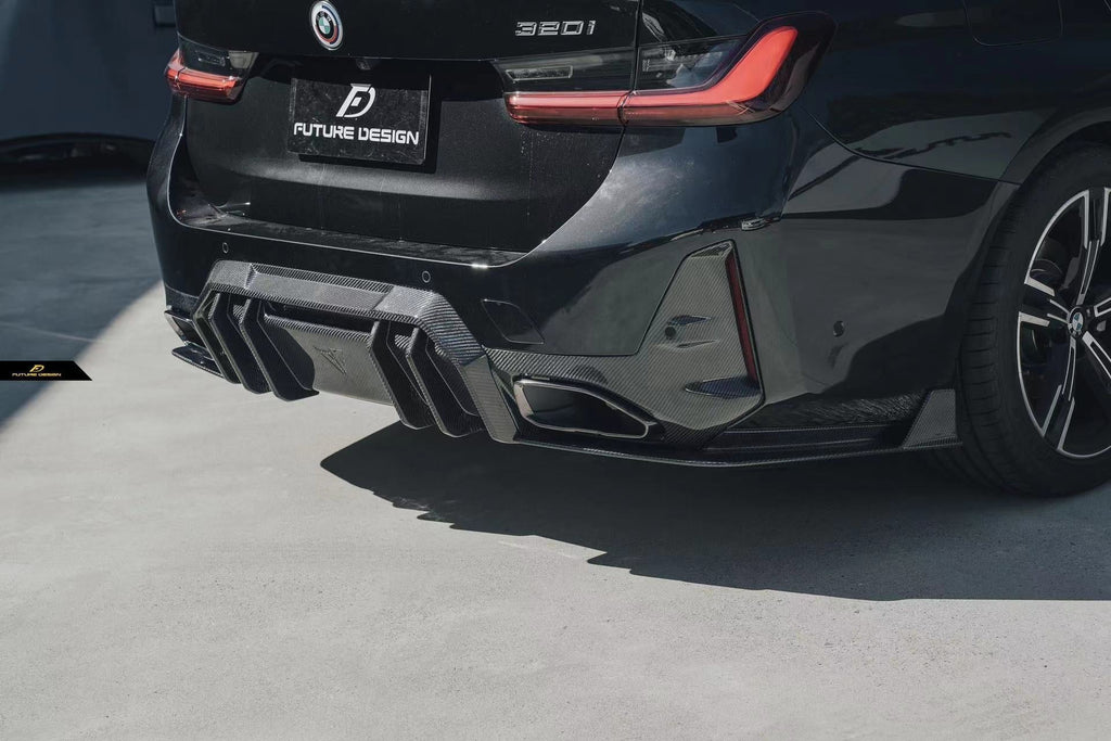 FUTURE DESIGN - BMW 3 SERIES G20 / G21  LCI CARBON FIBRE REAR DIFFUSER V1