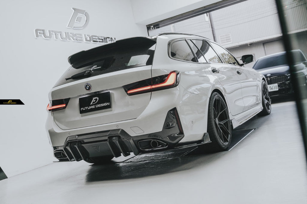 FUTURE DESIGN - BMW 3 SERIES G20 / G21  LCI CARBON FIBRE REAR DIFFUSER V1