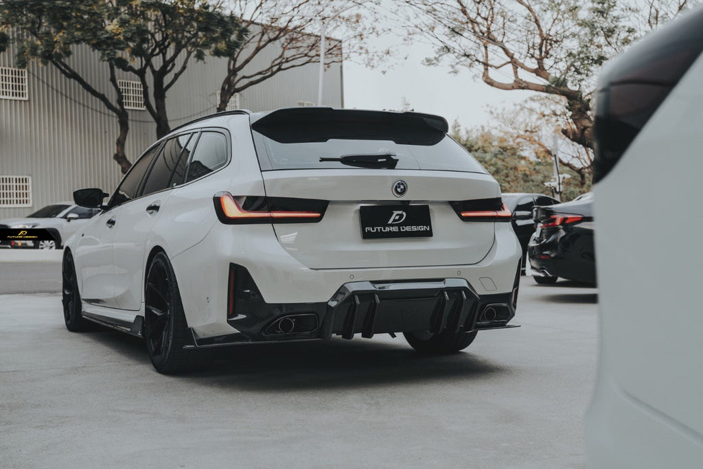 FUTURE DESIGN - BMW 3 SERIES G20 / G21  LCI CARBON FIBRE REAR DIFFUSER V1