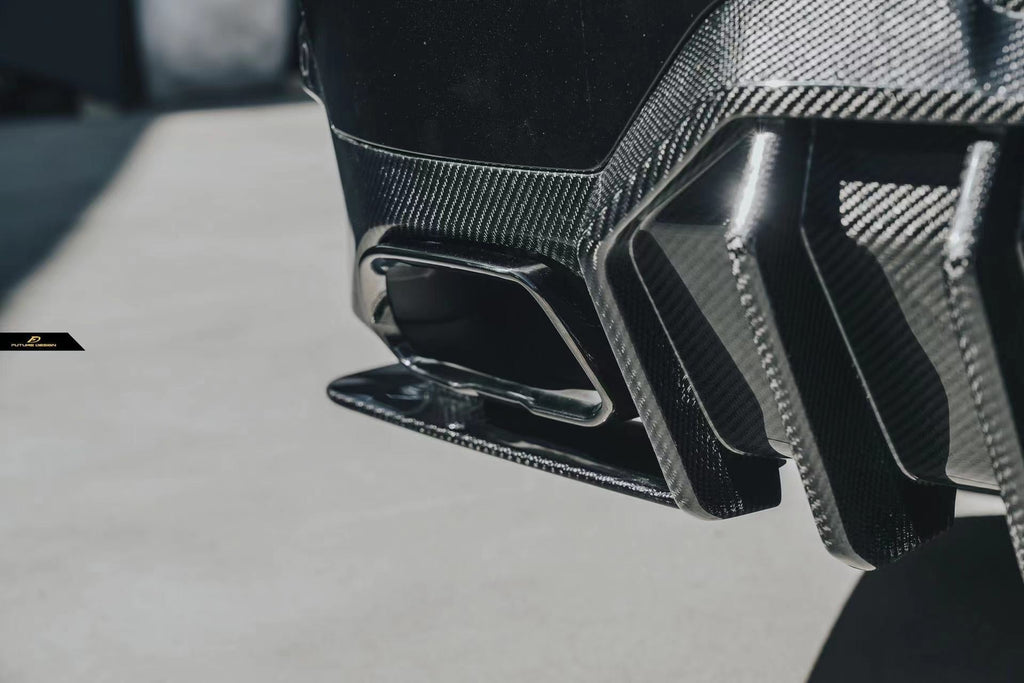 FUTURE DESIGN - BMW 3 SERIES G20 / G21  LCI CARBON FIBRE REAR DIFFUSER V1