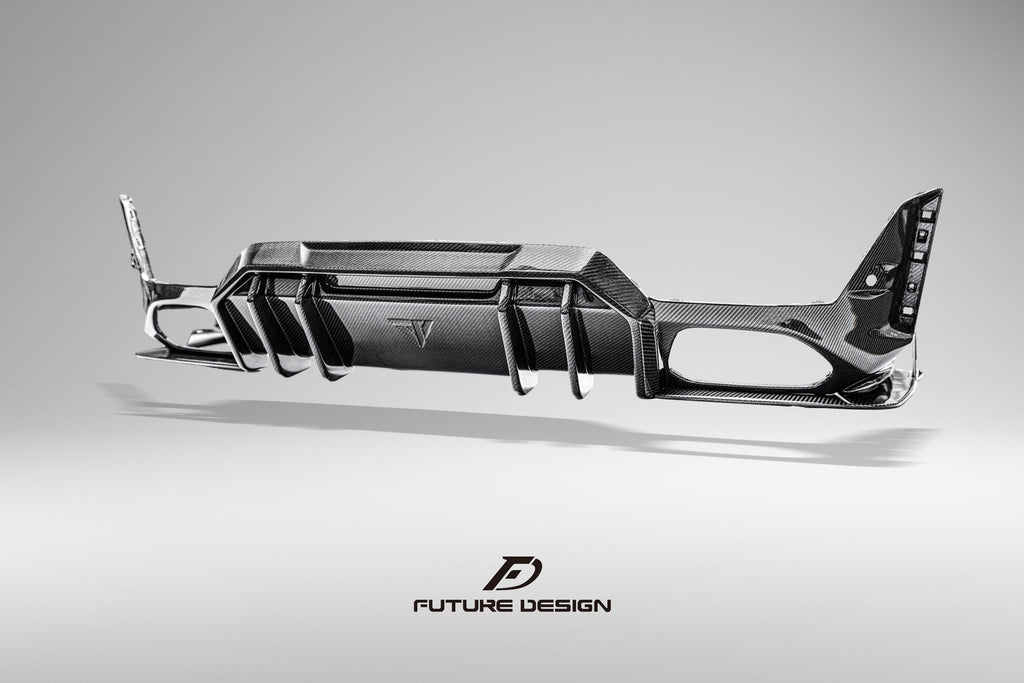 FUTURE DESIGN - BMW 3 SERIES G20 / G21  LCI CARBON FIBRE REAR DIFFUSER V1