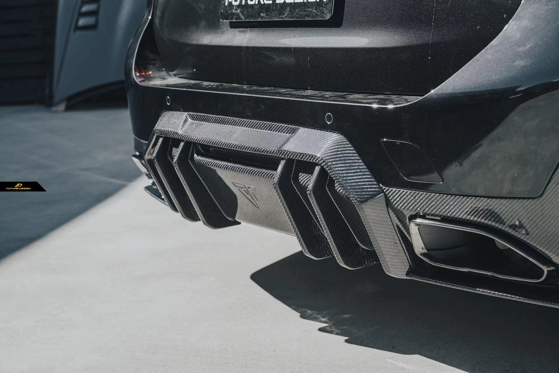FUTURE DESIGN - BMW 3 SERIES G20 / G21  LCI CARBON FIBRE REAR DIFFUSER V1