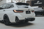 FUTURE DESIGN - BMW 3 SERIES G20 / G21  LCI CARBON FIBRE REAR DIFFUSER V1