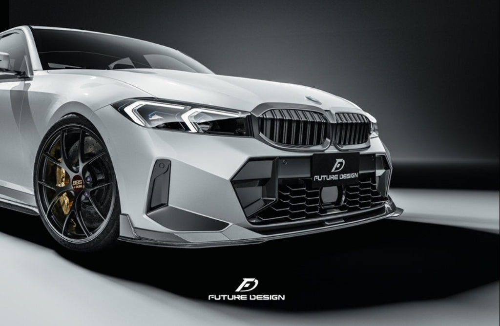 FUTURE DESIGN - BMW 3 SERIES G20 LCI CARBON FIBRE FRONT LIP V2