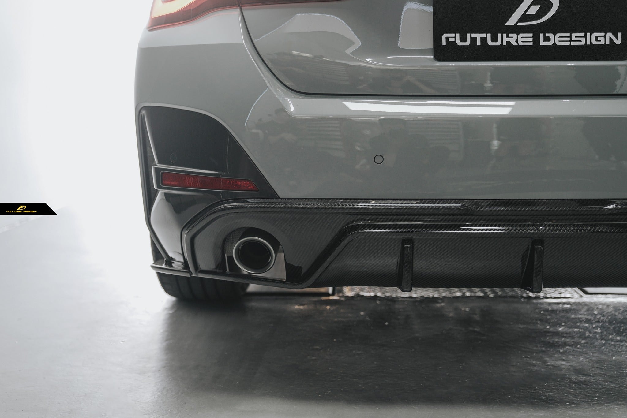 FUTURE DESIGN - BMW  4 SERIES G26 GRAN COUPE CARBON FIBRE REAR DIFFUSER