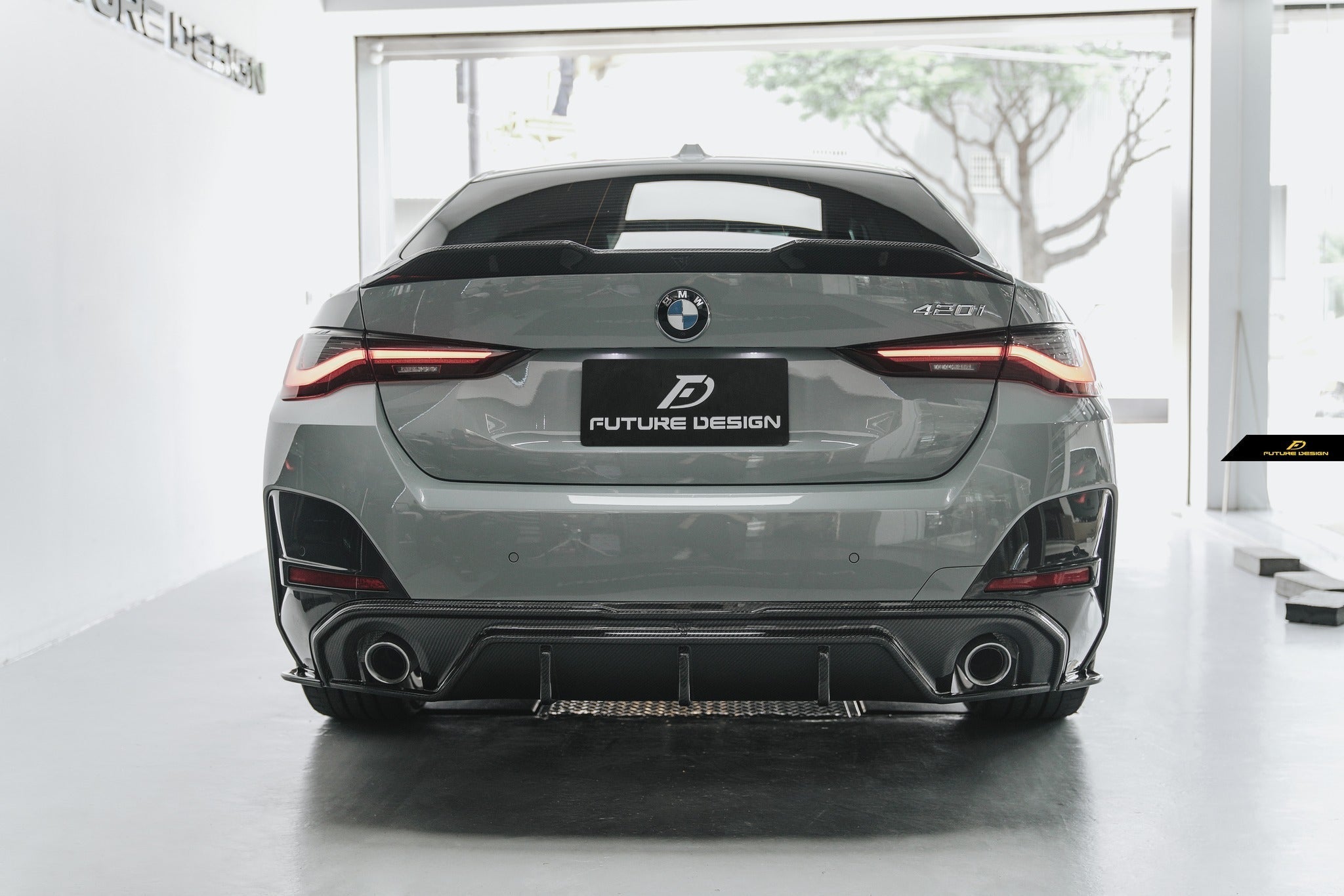 FUTURE DESIGN - BMW  4 SERIES G26 GRAN COUPE CARBON FIBRE REAR DIFFUSER
