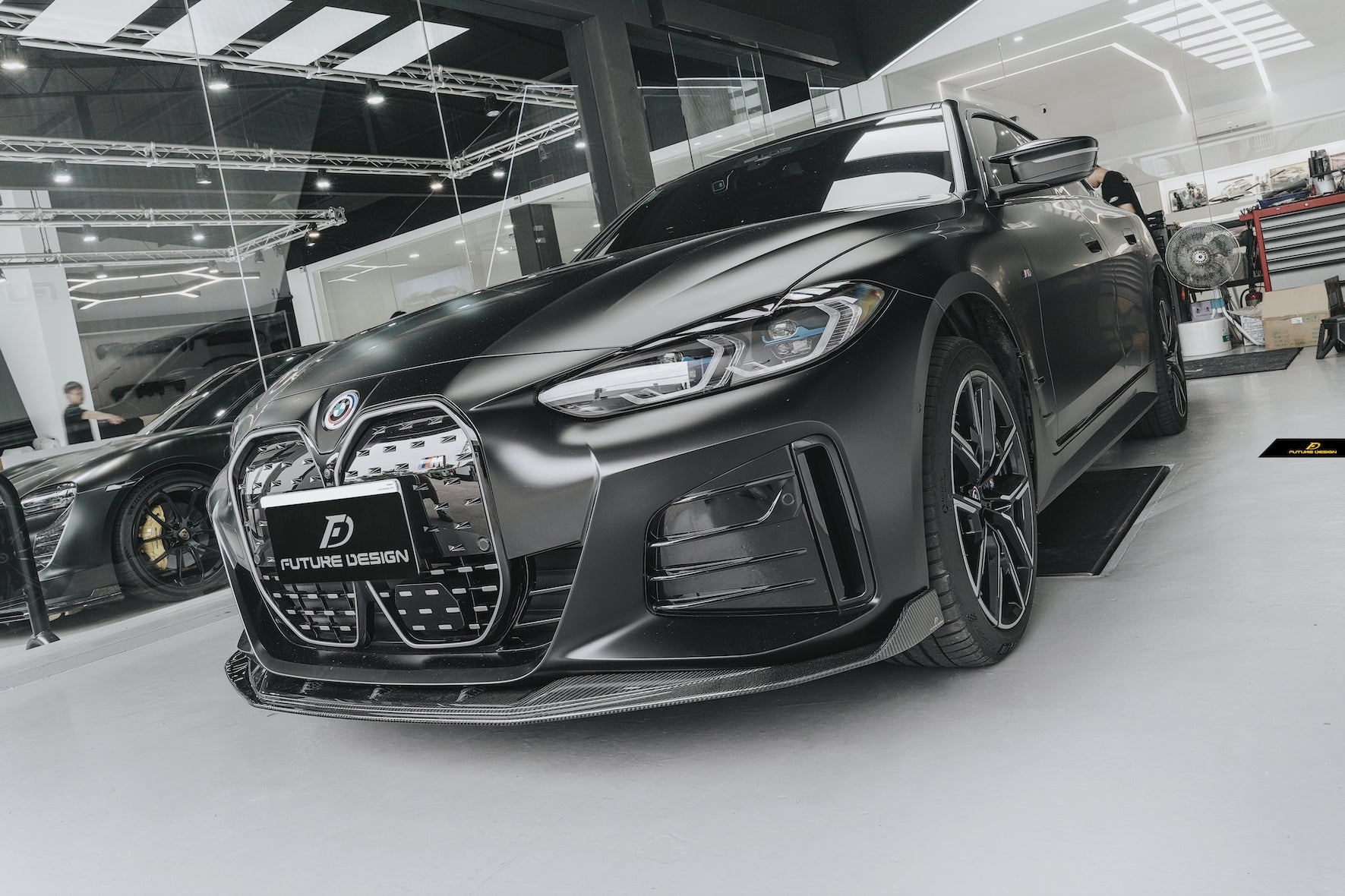 FUTURE DESIGN - BMW 4 SERIES G26 GRAN COUPE / I4 G26 CARBON FIBRE FRONT LIP